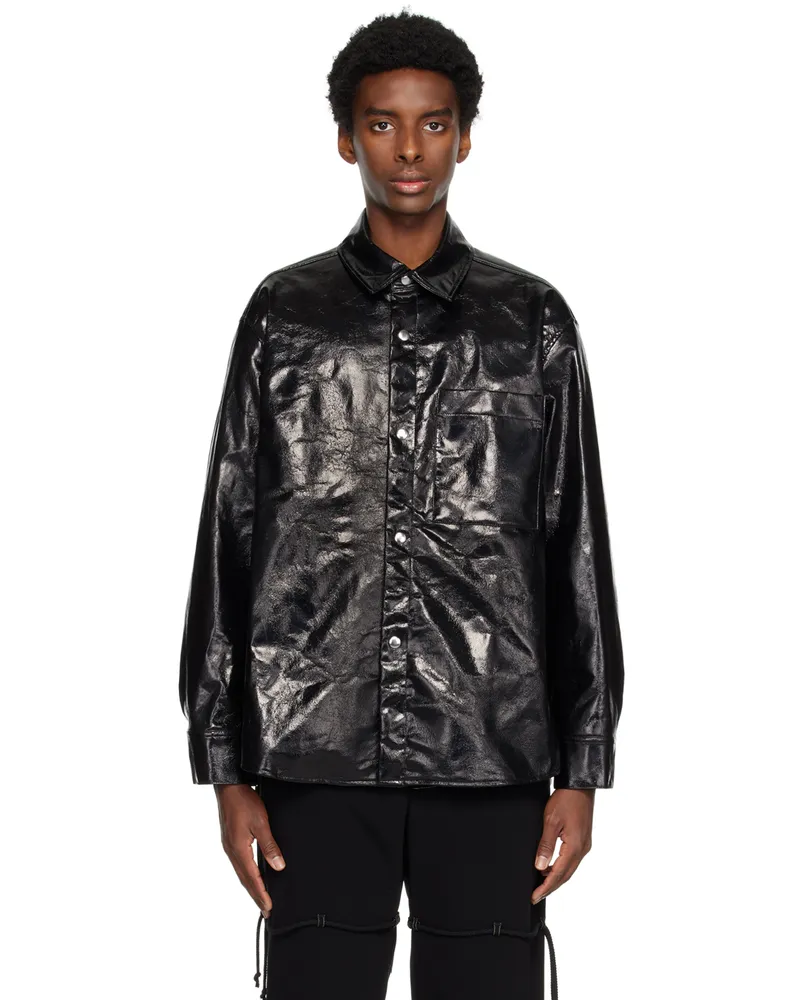Song For The Mute Black Coated Jacket Black