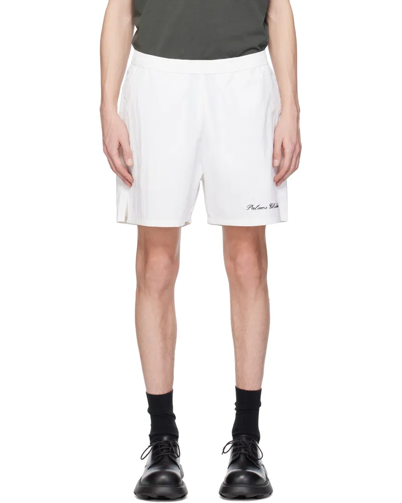 Palmes White Global Tennis Shorts White