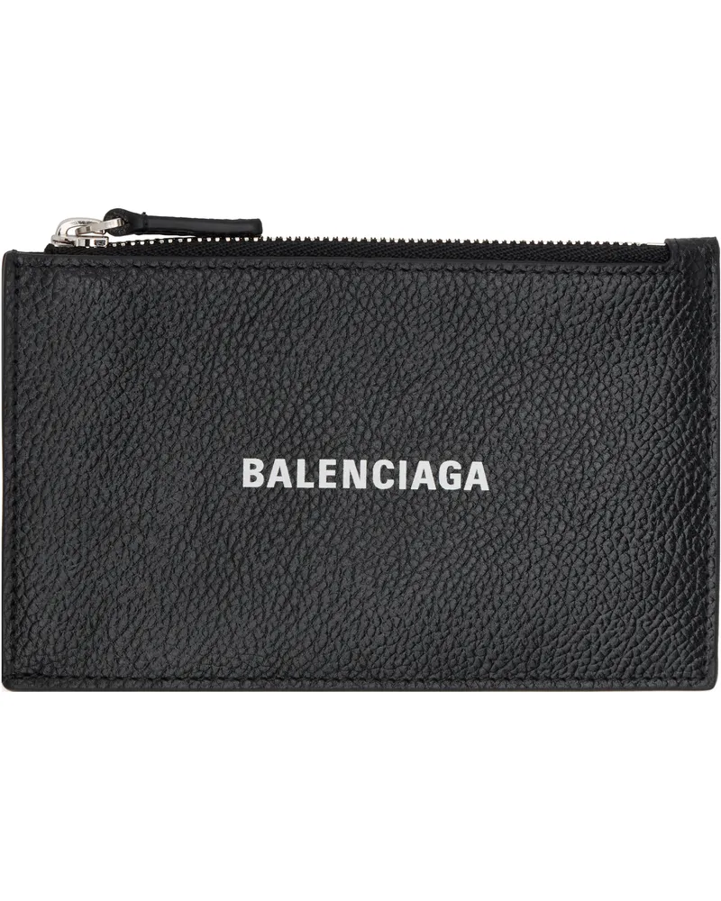 Balenciaga Black Cash Long Coin Card Holder