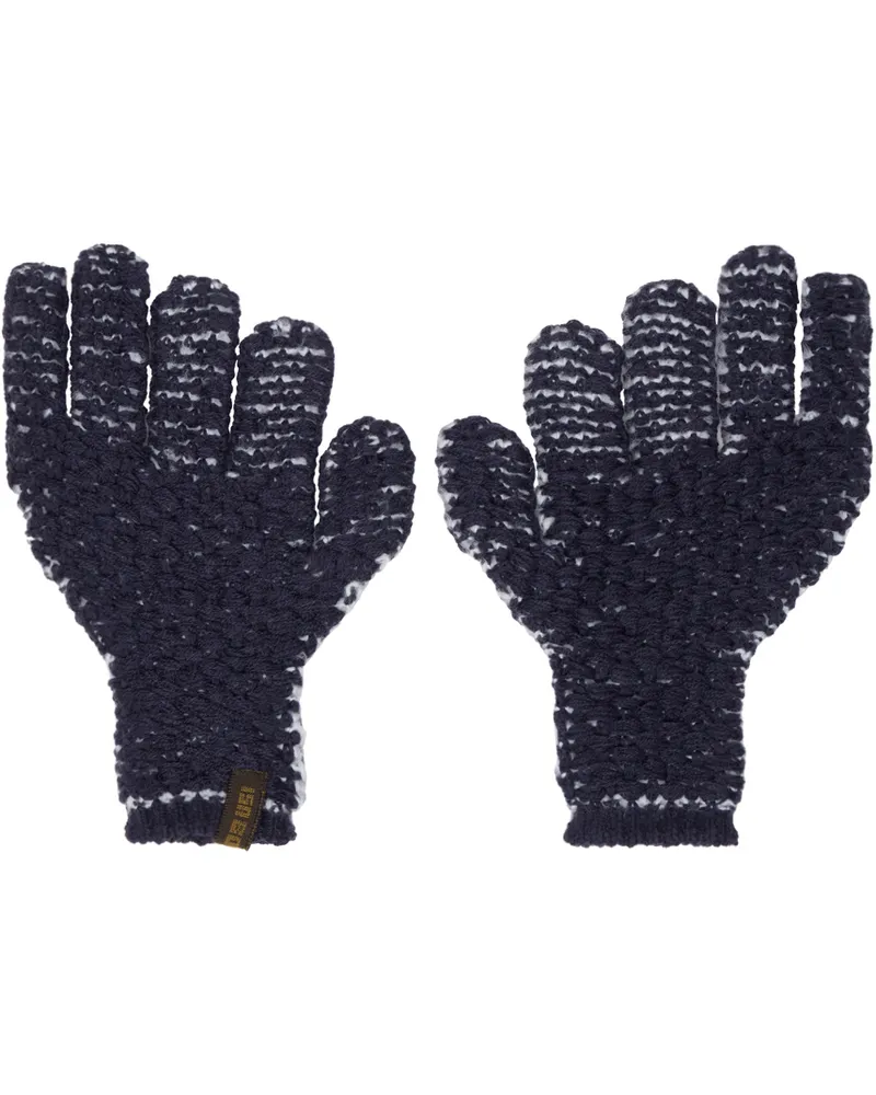 Isa Boulder SSENSE Exclusive Blue Dash Gloves Snow