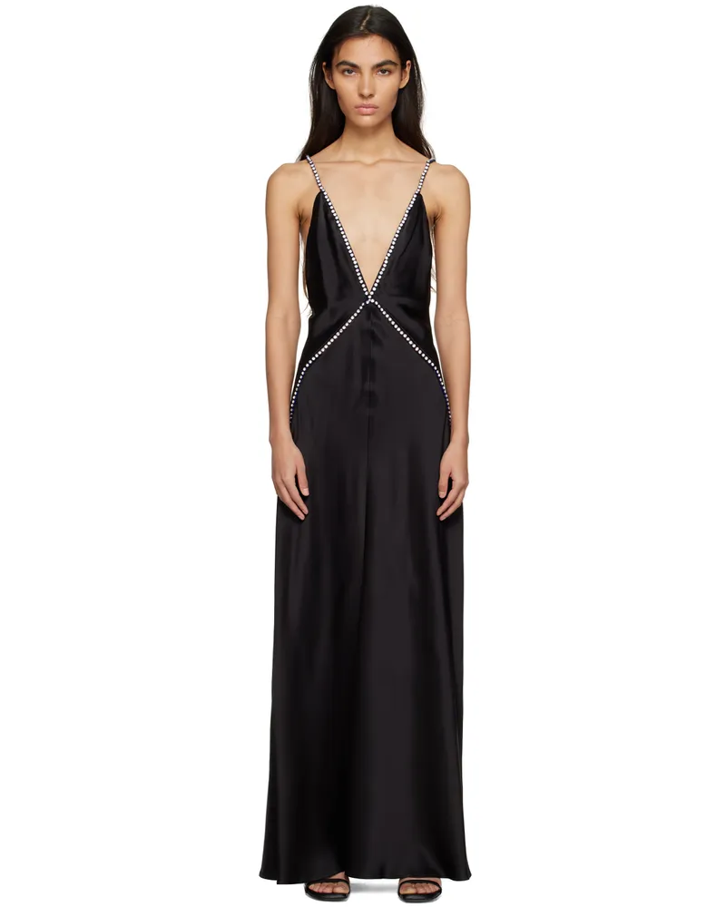 Stella McCartney Black Embellished Maxi Dress 1000