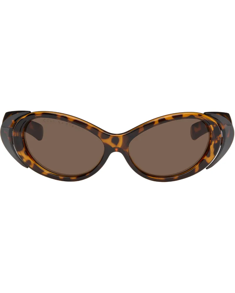 Collina Strada Brown Cocoon Sunglasses Tortoise