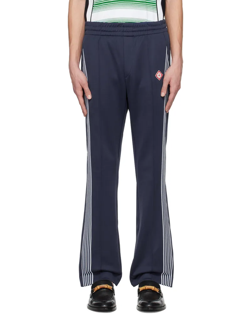 Casablanca Paris Navy Stripe Sweatpants Midnight