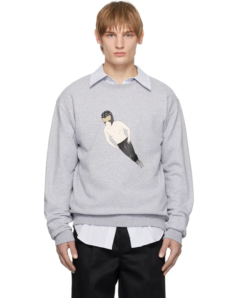 Wacko Maria Gray Crewneck Sweatshirt Gray