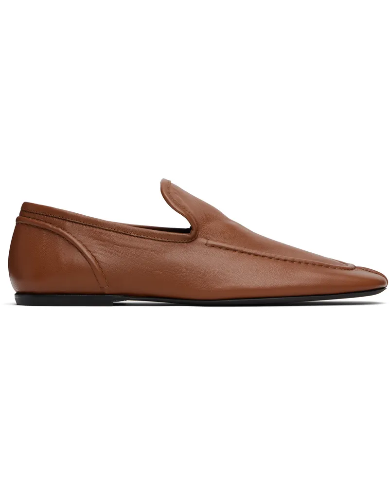 Dries van Noten Tan Leather Loafers 712