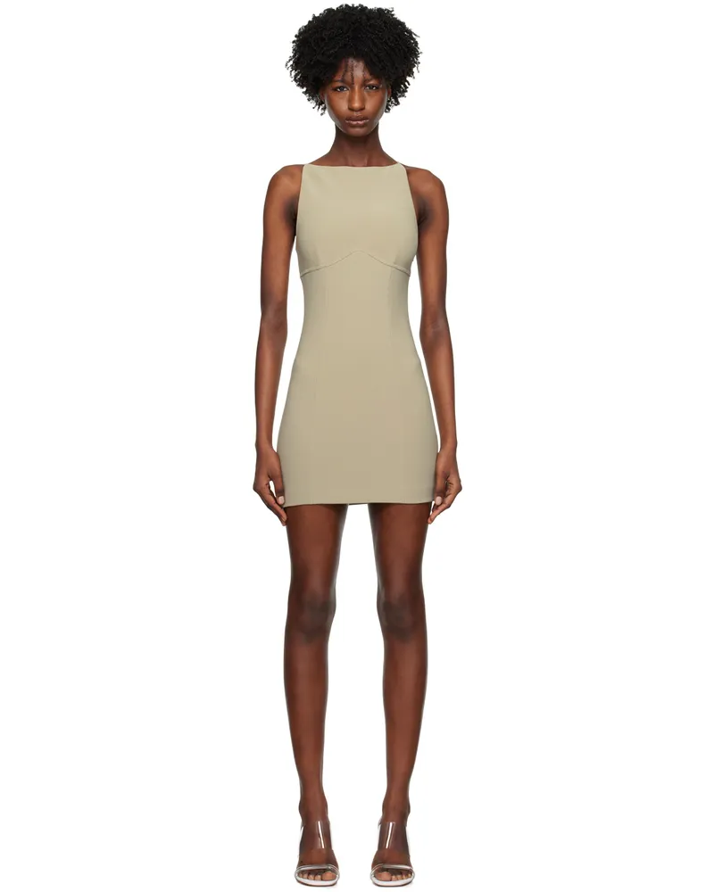 bec & bridge Green Marisol Minidress Silver