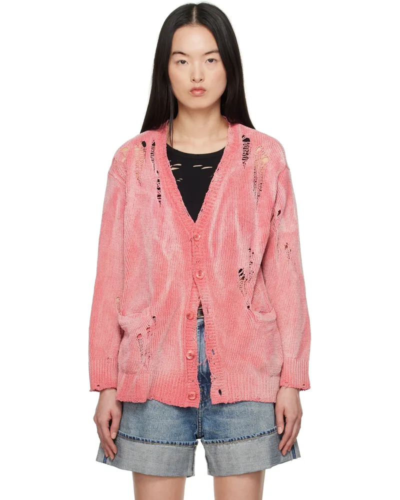 R13 Pink Boyfriend Cardigan Pink