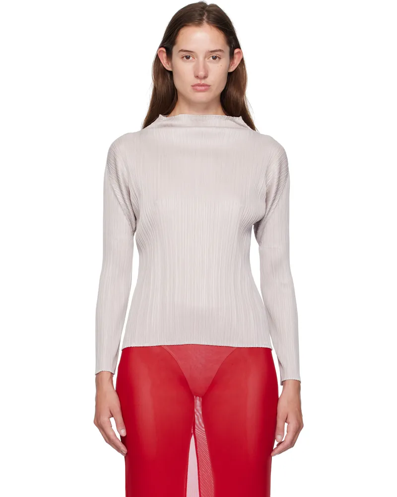 Issey Miyake Beige June New Colorful Basics 4 T-shirt 42