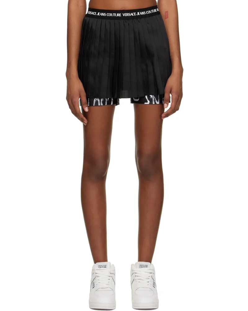 Versace Jeans Black Pleated Skort E899
