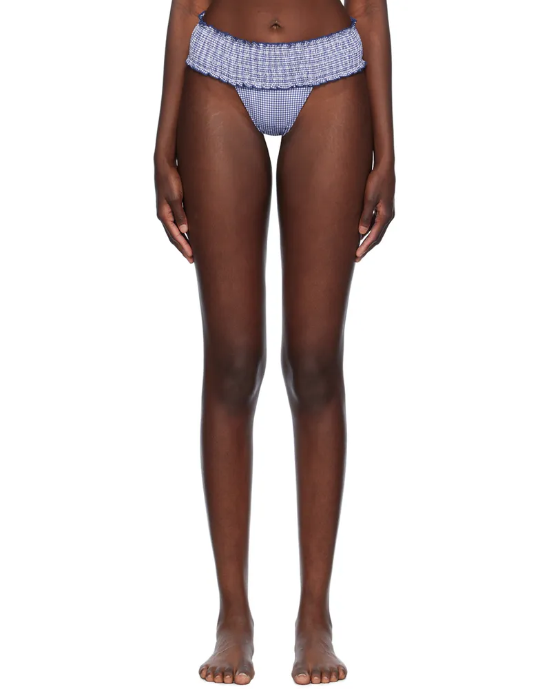 Frankies Bikinis Navy Sofie Micro Bikini Bottoms Sailor