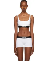 Tom Ford White Square Neck Bra Awwhite