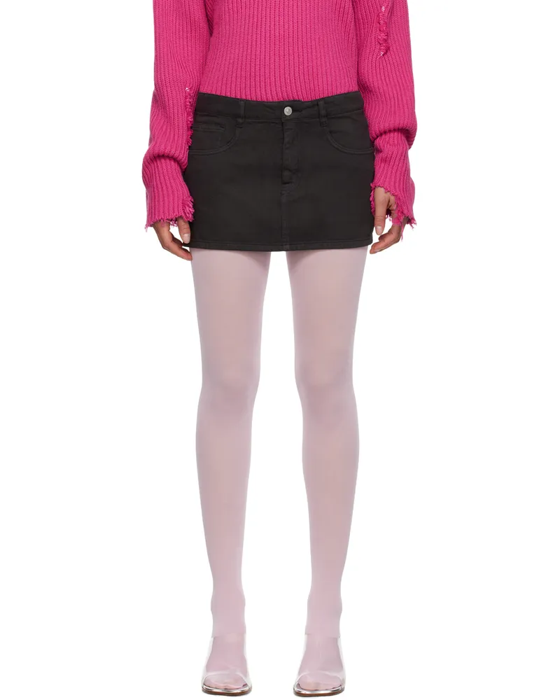 Maison Margiela Black Five-Pocket Denim Miniskirt 900