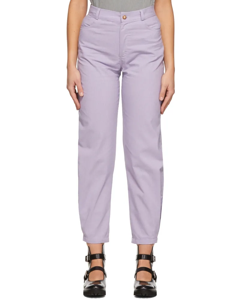 Kika Vargas Purple Ella Trousers Lilac