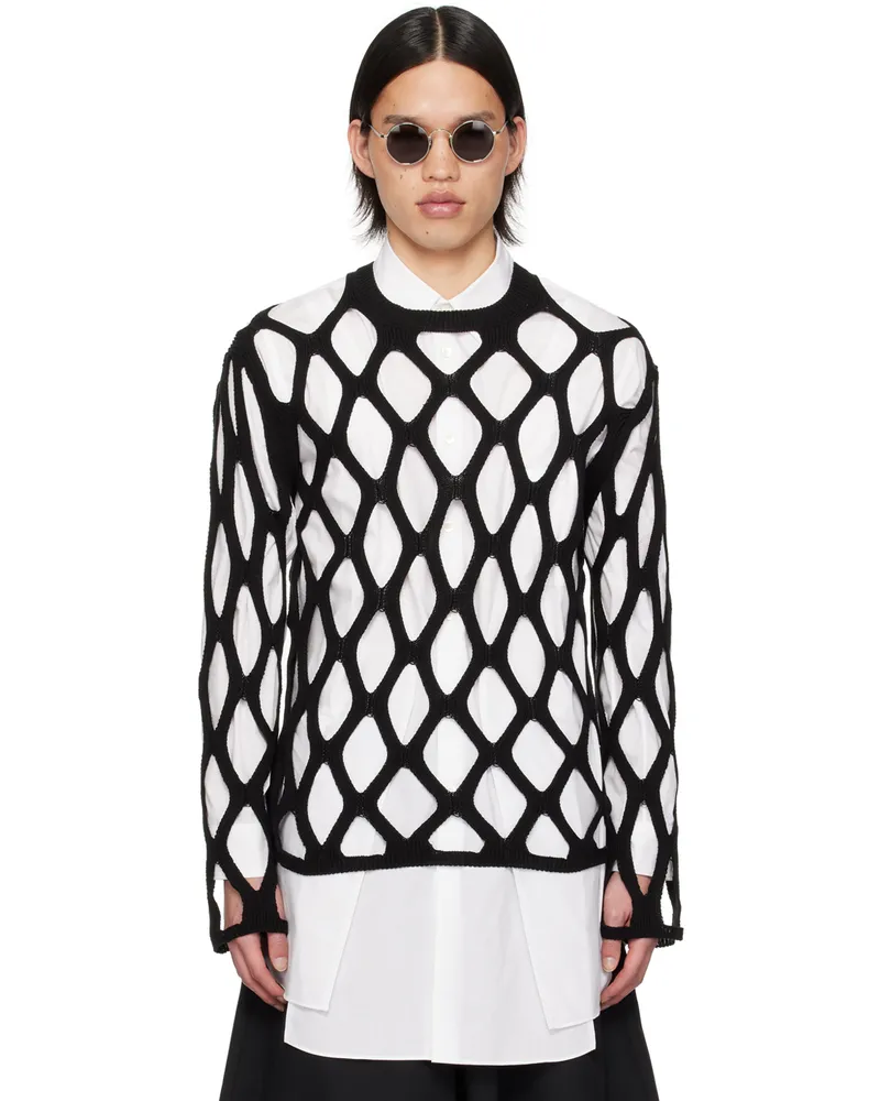 Comme des Garçons Black Cutout Sweater Black