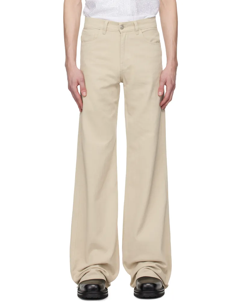 COPERNI Beige Wide Leg Jeans Beige