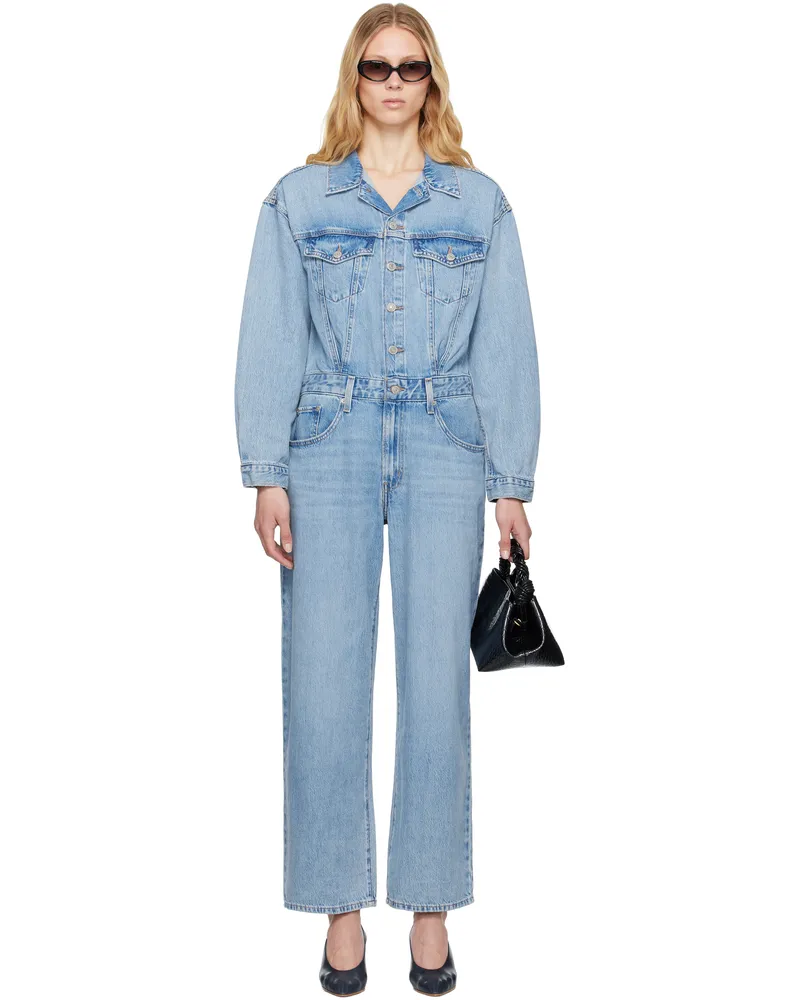 Levi's Levi Blue Baggy Denim Jumpsuit Candlelight