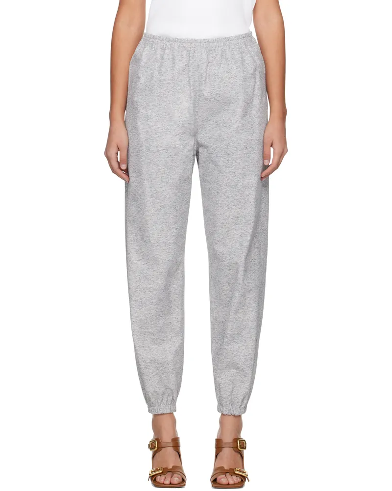 Bottega Veneta Gray Printed Leather Pants 8531