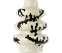 Off-White & Black Florence Vase