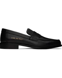 Common Projects Black Leather Loafers Black