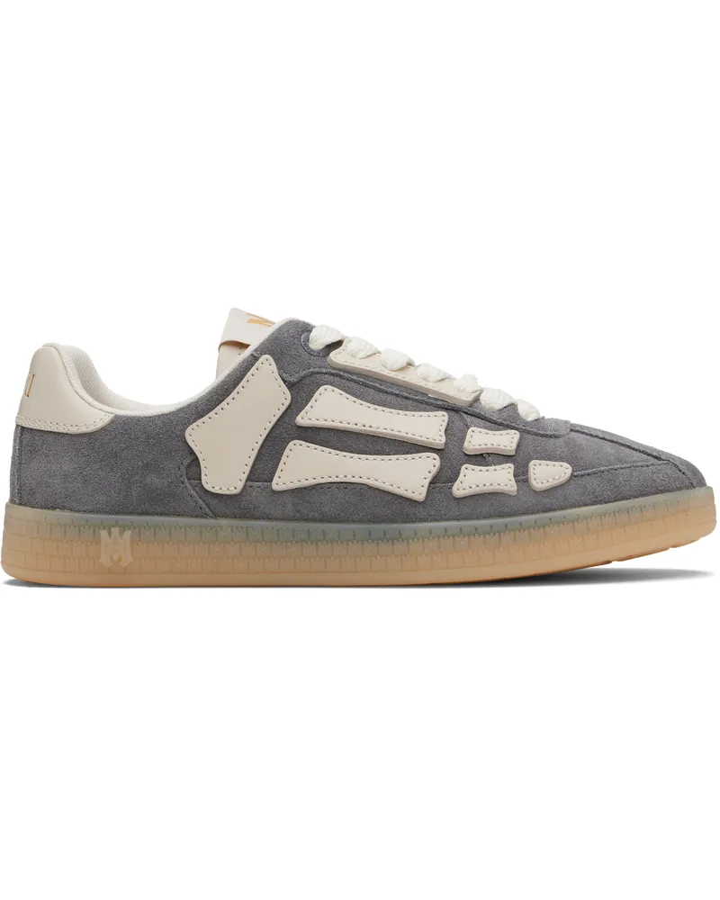 Amiri Gray Pacific Bones Sneakers Dark