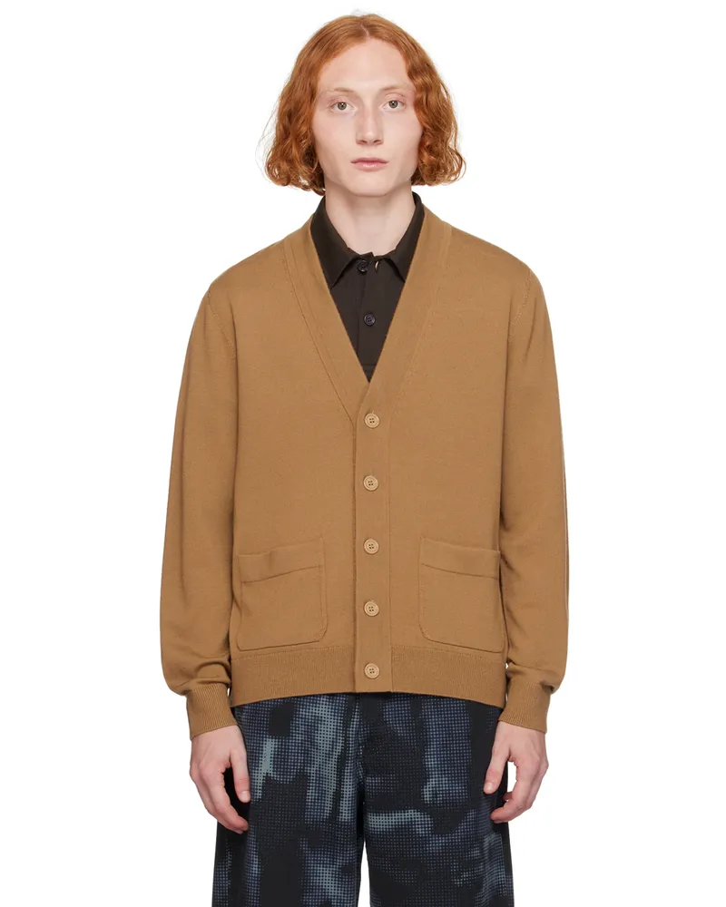 Dries van Noten Brown Merino Wool Cardigan 102