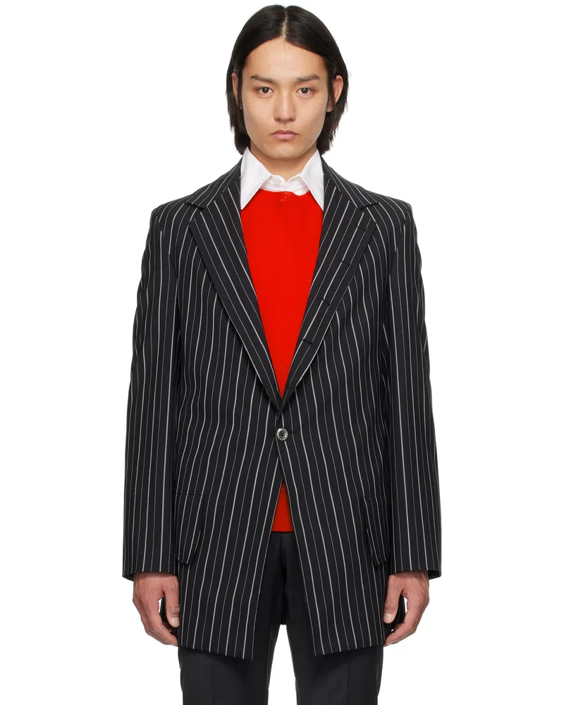 Vivienne Westwood Black DL Blazer Ss25-n205