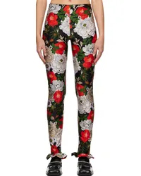 Meryll Rogge Multicolor Floral Leggings Red