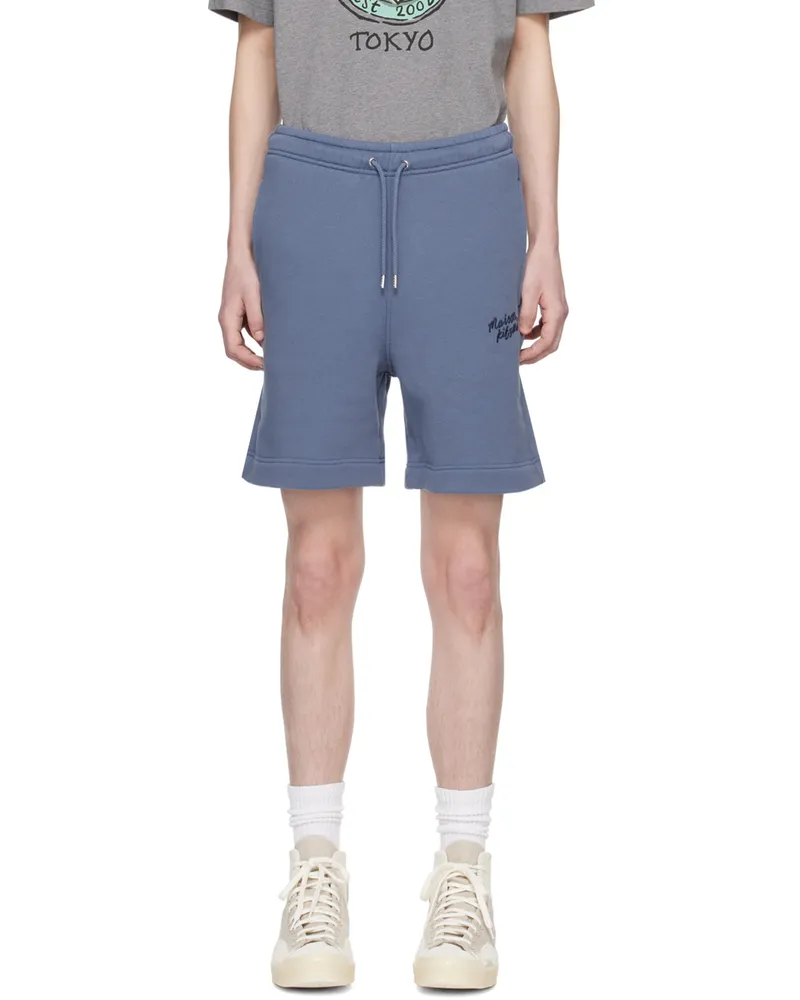 Kitsuné Blue Handwriting Shorts P433