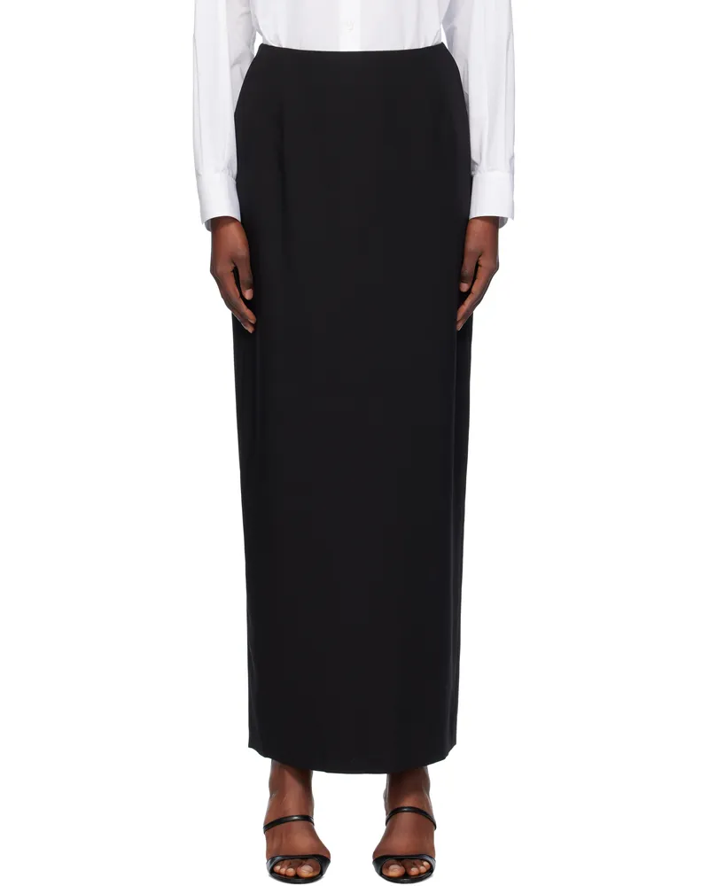La Collection Black Valeria Maxi Skirt Black