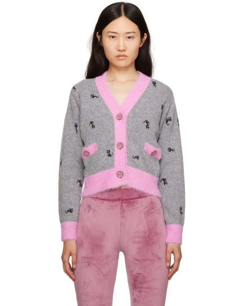 GCDS Gray Kittho Cardigan 10