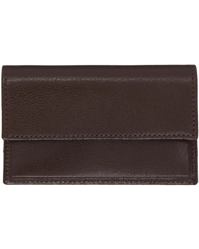 The Row Brown Two Card Holder Cfpl