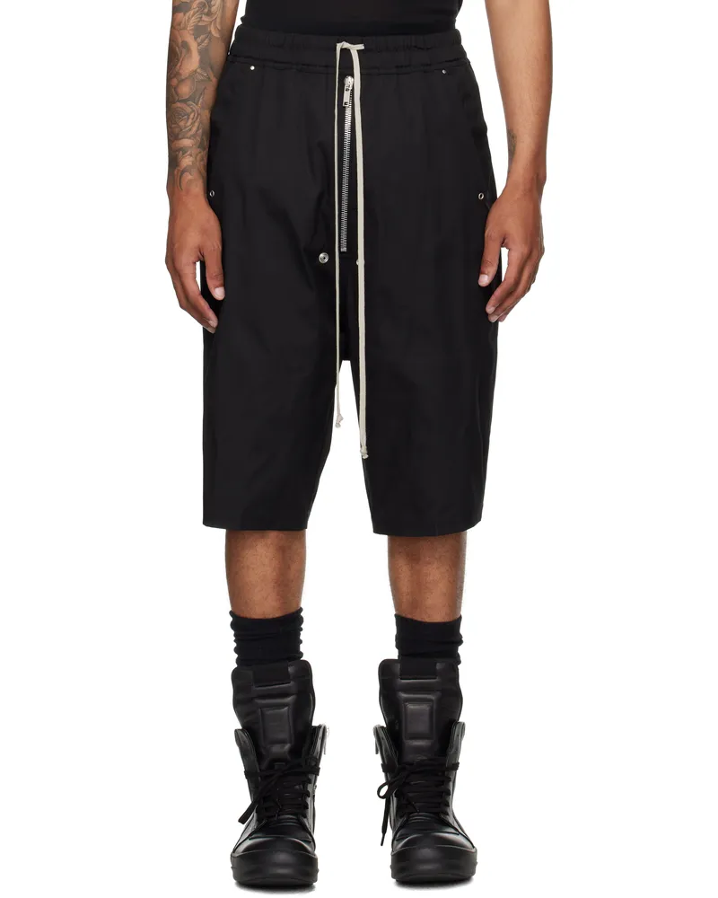 Rick Owens Black Concordians Bela Pods Shorts 09