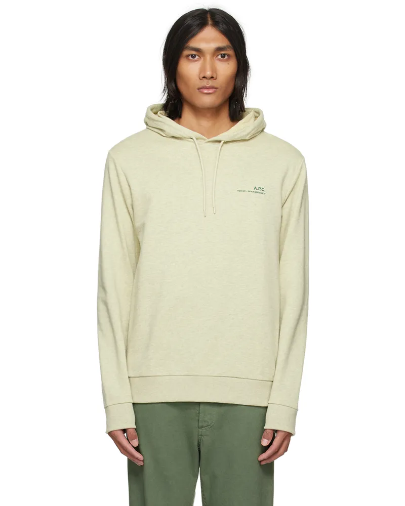 A.P.C. Gray Item H Hoodie Vert