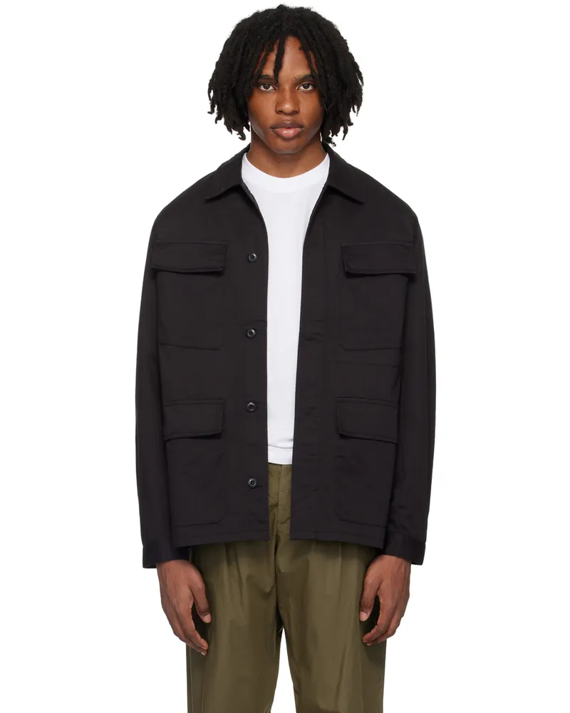 Universal Works Black MW Fatigue Jacket Black