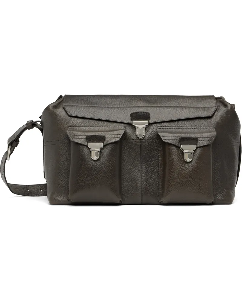 Christophe Lemaire Brown Week-End Gear Duffle Bag Br495