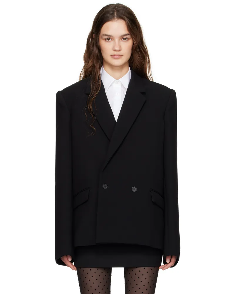 WARDROBE.NYC Black Hailey Bieber Edition HB Blazer Black