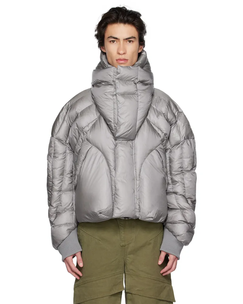 Entire Studios SSENSE Exclusive Gray XM Down Jacket Tin