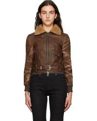 Andersson Bell Brown Austin Faux-Leather Jacket Brown