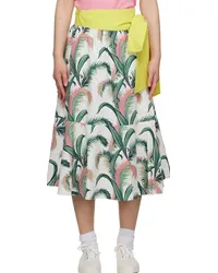 Kitsuné Multicolor Hotel Olympia Edition Palm Frond Midi Skirt Mmultico