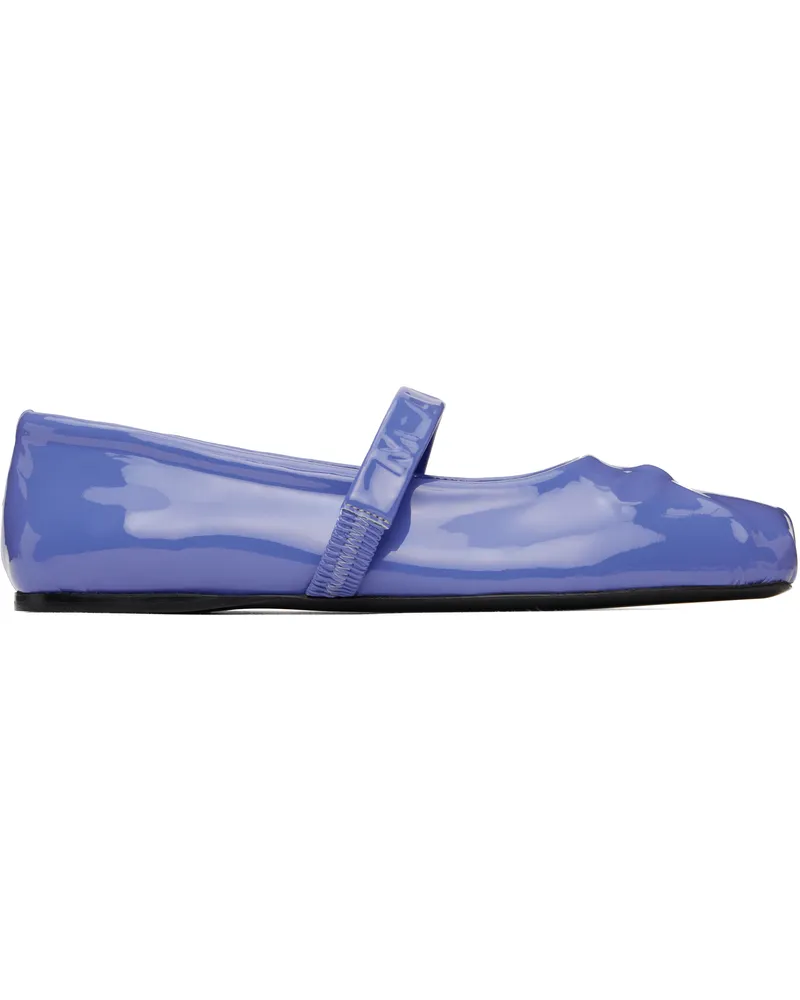 Marni Blue Little Bow Ballerina Flats 00b26