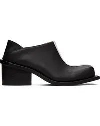 Fidan Novruzova SSENSE Exclusive Black & White Fonda Chunky Heel Mules Black