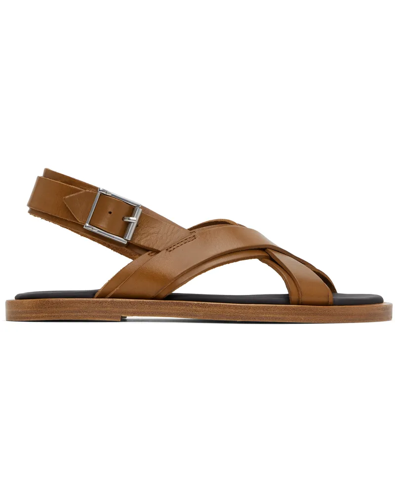 A.P.C. Brown Lou Sandals Cad