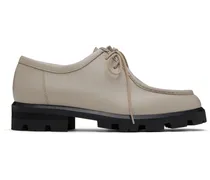 Taupe Lace-Up Derbys