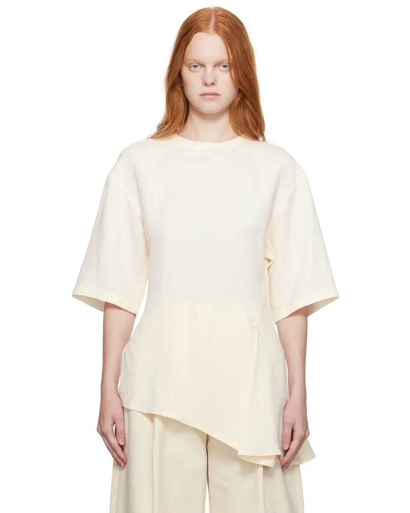 Studio Nicholson Off-White Vichy Top Chalk