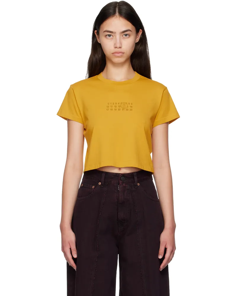 Maison Margiela Yellow Cropped T-shirt 174