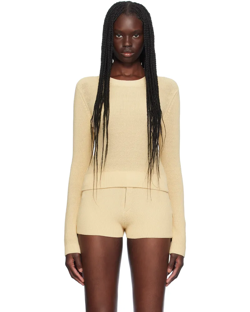 Aya Muse Beige Lysi Top Biscuit