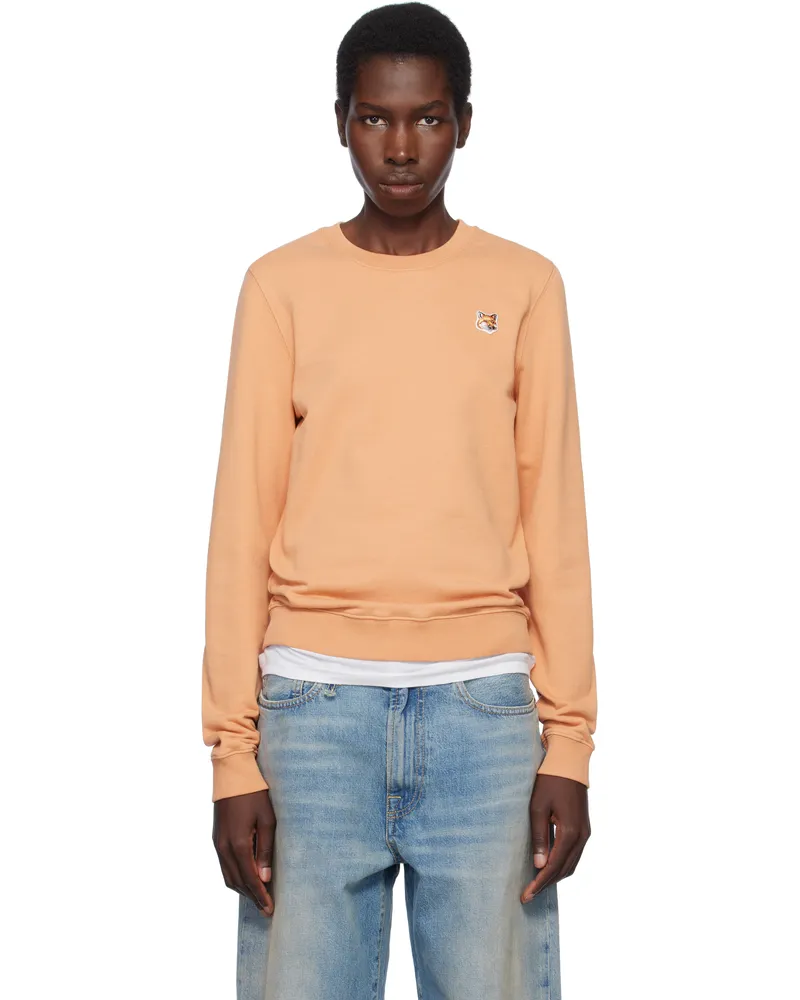 Kitsuné Orange Fox Head Patch Regular Sweatshirt 0131