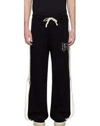 Palm Angels Black Monogram Sweatpants Black