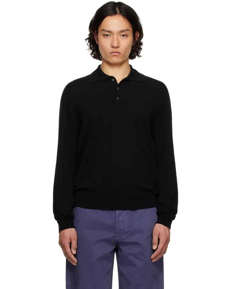 The Row Black Judi Polo Blk