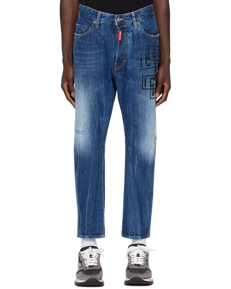 Dsquared2 Indigo Icon Stamps Bro Jeans 470